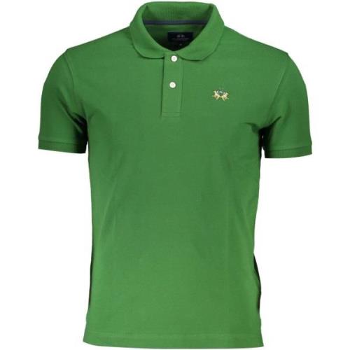 T-shirt La Martina Geborduurd katoenen poloshirt met contrasterende de...