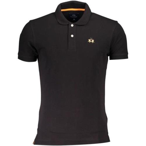 T-shirt La Martina Geborduurd poloshirt met contrasterende details