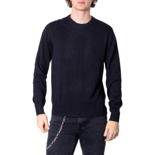 Sweater EAX Katoenen sweatshirt met ronde hals en lange mouwen