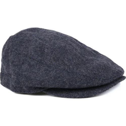 Pet Barbour Barlow Flat Cap Herringbone Navy