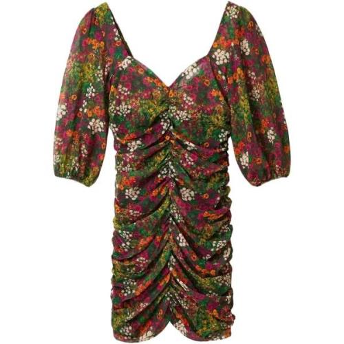 Jurk Desigual Jurk met bloemenprint met 3/4 mouwen en V-hals