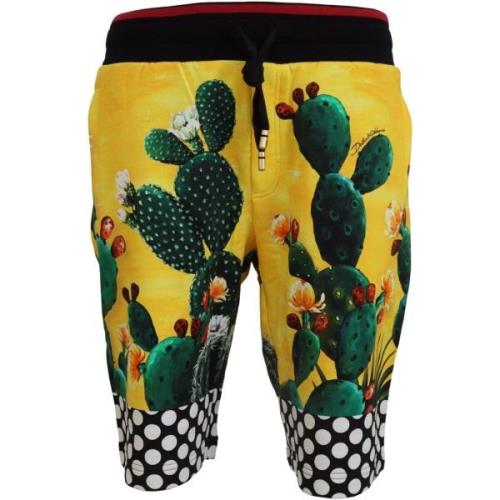 Korte Broek D&amp;G Joggingbroek met cactusprint voor heren