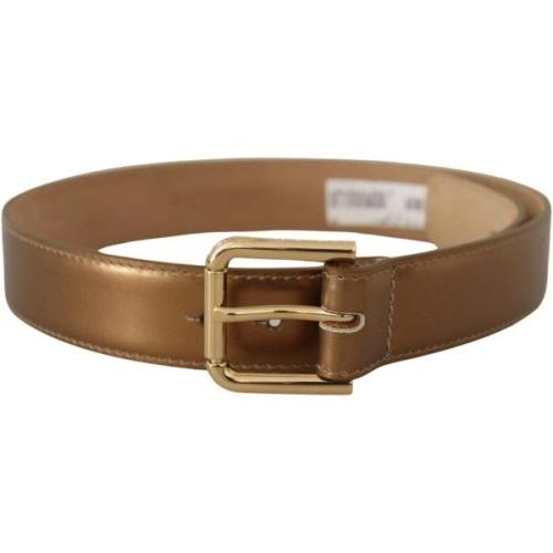 Riem D&amp;G Gegraveerde riem met gesp in de taille