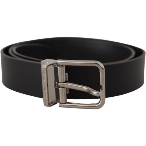 Riem D&amp;G Casual kalfsleer logo metalen gespriem