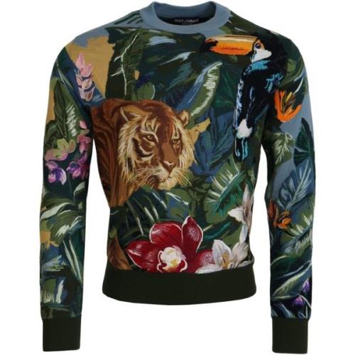 Sweater D&amp;G Geborduurde wollen zijden trui