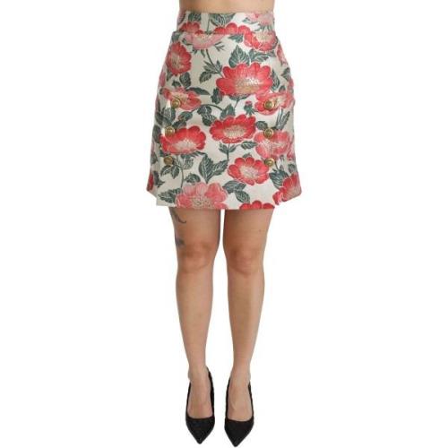 Rok D&amp;G Minirok met bloemenhoge taille