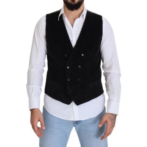 Gilet D&amp;G Double Breasted katoenen vest met dubbele rij knopen