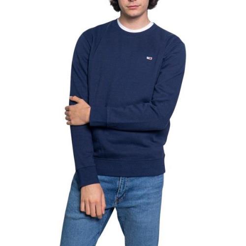 Sweater Tommy Hilfiger Effen sweatshirt met lange mouwen en ronde hals