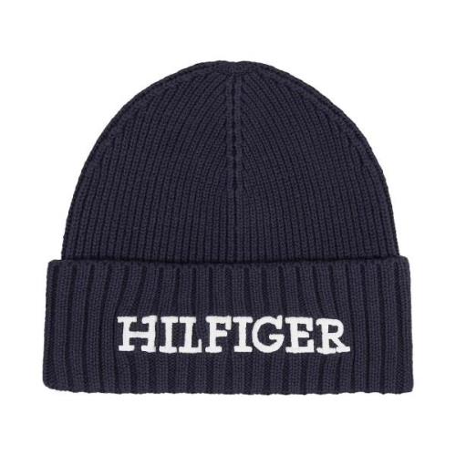 Hoed Tommy Hilfiger Geribbelde Muts Navy