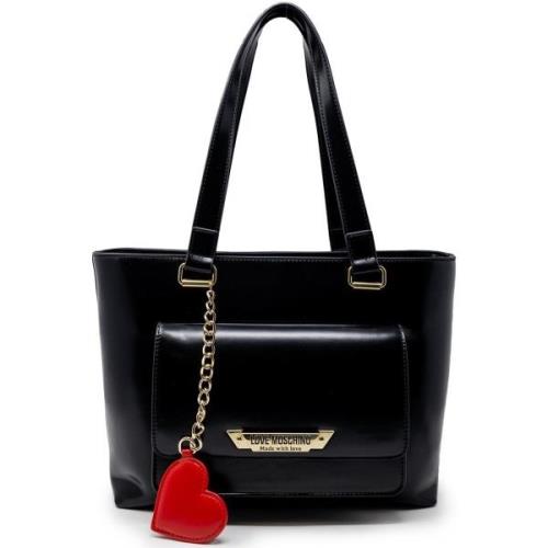 Tas Love Moschino Zwarte handtas met ritssluiting