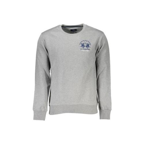 Sweater La Martina Polo Crew grijs sweatshirt voor heren