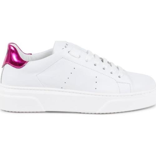 Sneakers Dee Ocleppo The Ocleppo Sneakers in Wit met Roze Metallic Hak