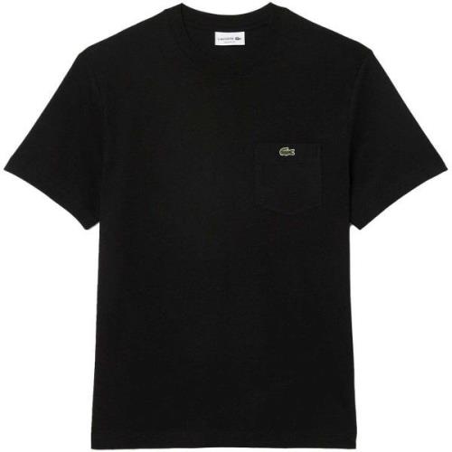 T-shirt Lacoste Chest Pocket Cotton T-Shirt Black