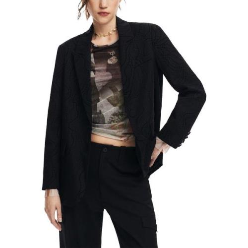 Blazer Desigual zwarte blazer voor dames