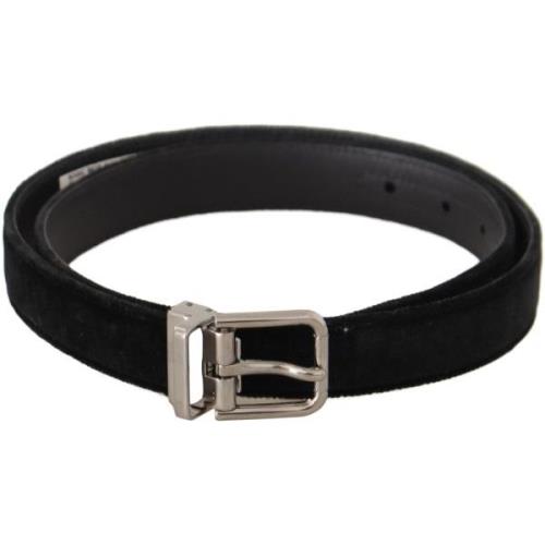 Riem D&amp;G Fluwelen riem met metalen gesp