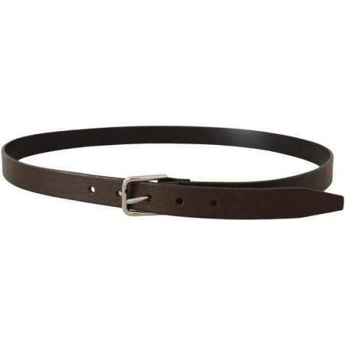 Riem D&amp;G Leren riem met metalen gesp