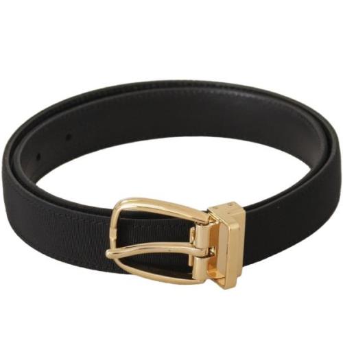 Riem D&amp;G Canvas en lederen gespriem