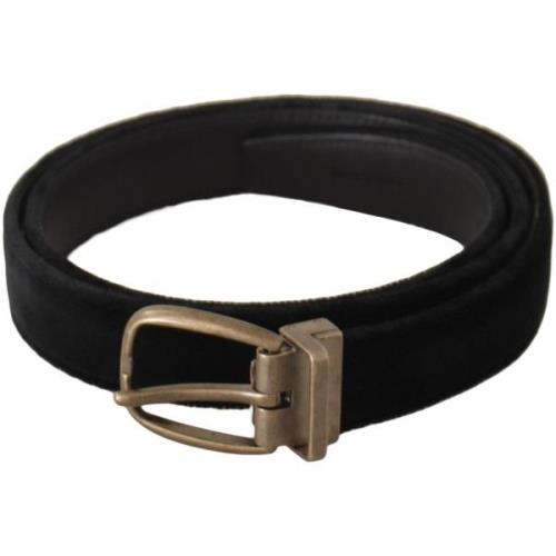 Riem D&amp;G zwarte fluwelen riem