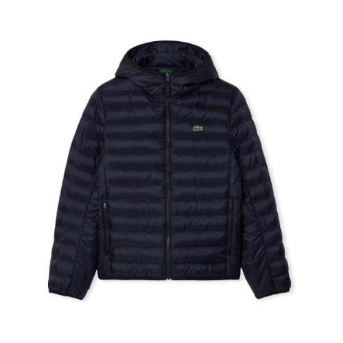 Mantel Lacoste Hooded Jacket - Bleu Marine