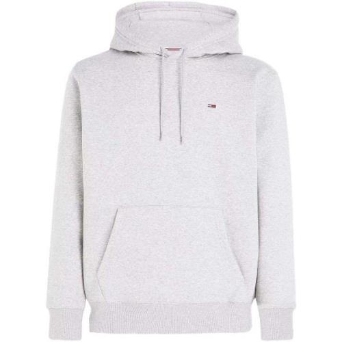 Sweater Tommy Jeans Fleece Hoodie Light Grey Heather