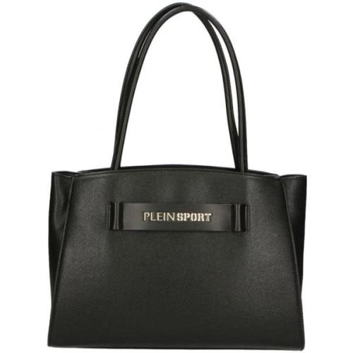 Handtas Philipp Plein Sport Bow Bag Zwart Leren Handtas