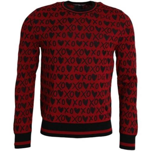 Sweater D&amp;G XOXO Print trui met ronde hals en trui