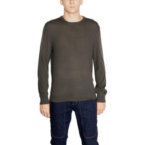 Skinny Jeans EAX Wolmix bruin breigoed met lange mouwen en ronde halsl...