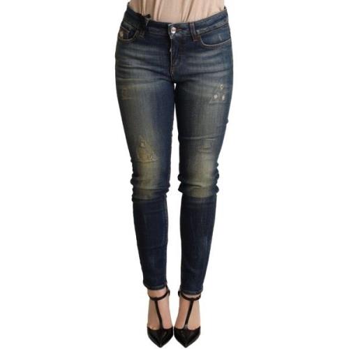 Broek D&amp;G Donkere skinny denim katoenen stretchjeans