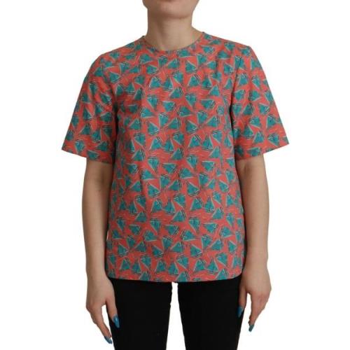 Overhemd D&amp;G Zeilboot Print katoenen T-shirt