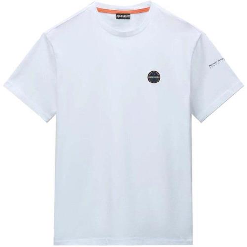 T-shirt Napapijri Badge T-Shirt White