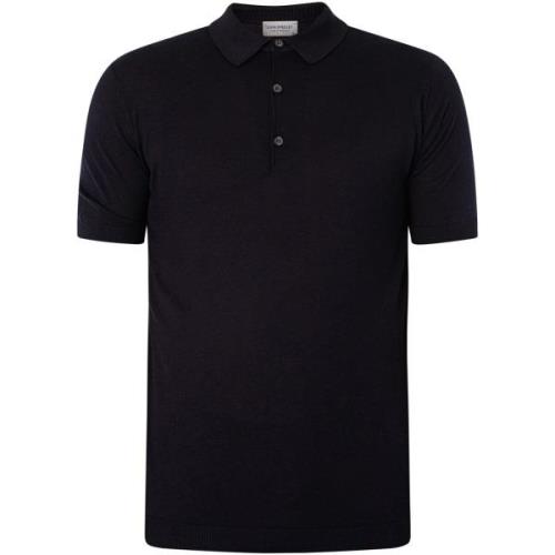 Polo Shirt Korte Mouw John Smedley Adrian Effen Poloshirt