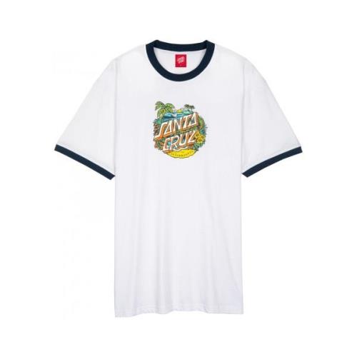 T-shirt Santa Cruz Aloha dot front ringer