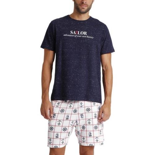 Pyjama's / nachthemden Admas Pyjamashort t-shirt Sailor