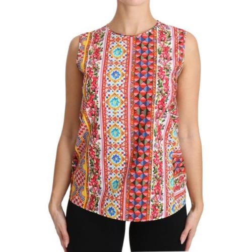 Overhemd D&amp;G Print Zuiver Katoenen Tanktop