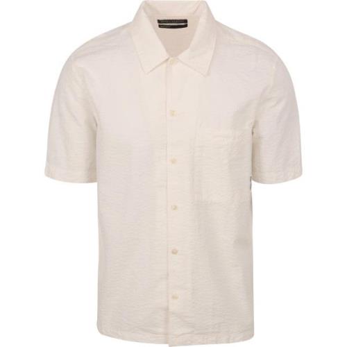 Overhemd Lange Mouw Marc O'Polo Overhemd Short Sleeves Seersucker Off ...