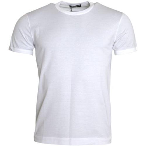 T-shirt D&amp;G Katoenen T-shirt met ronde hals en korte mouwen