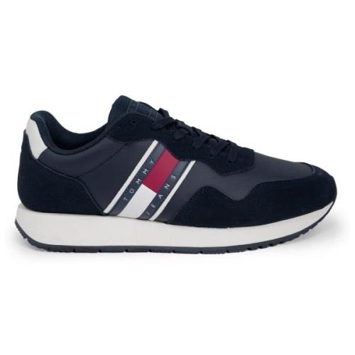 Sneakers Tommy Hilfiger Blauwe leren vetersneakers