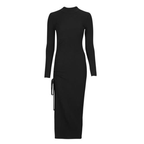 Lange Jurk MICHAEL Michael Kors MERINO RUCHED MIDI DRESS