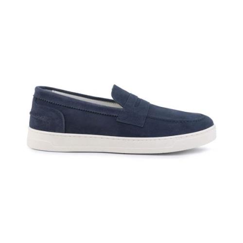 Instappers Duca Di Morrone Enea - Suede Blue Jeans