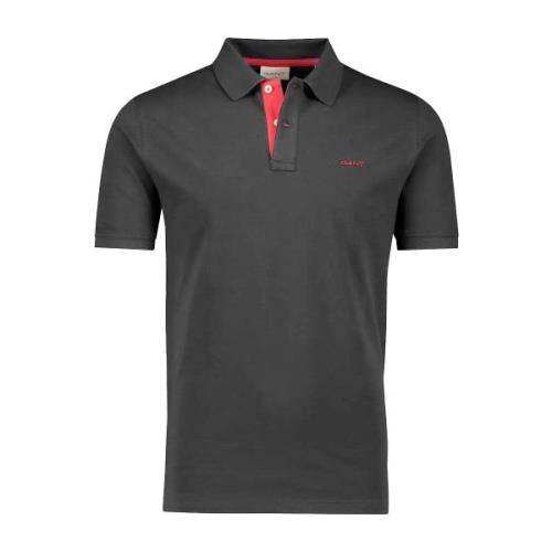 Polo Shirt Korte Mouw Gant Regular Fit Contrast Pique Rugger Polo