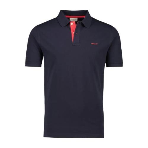 Polo Shirt Korte Mouw Gant Regular Fit Contrast Pique Rugger Polo