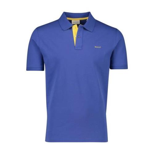 Polo Shirt Korte Mouw Gant Regular Fit Contrast Pique Rugger Polo