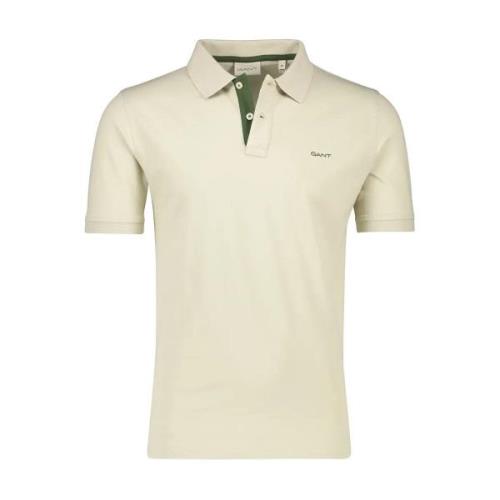 Polo Shirt Korte Mouw Gant Regular Fit Contrast Pique Rugger Polo