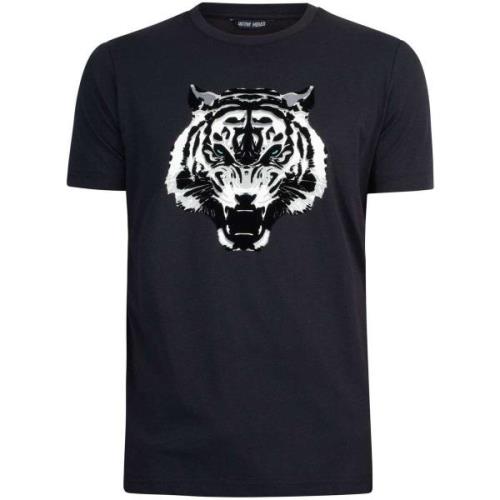 T-shirt Korte Mouw Antony Morato T-Shirt Met Tijgerprint En Grafische ...