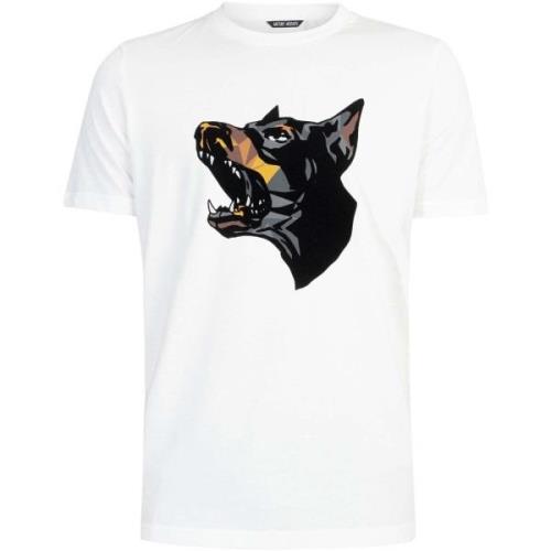 T-shirt Korte Mouw Antony Morato Dobermann Grafisch T-Shirt