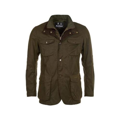 Mantel Barbour Ogston Waxed Cotton Jacket - Olive