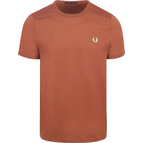 T-shirt Fred Perry Ringer T-Shirt Bruin S54