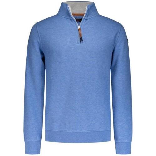 Sweater New Zealand Auckland NZA Half Zip Trui Samuel Blauw