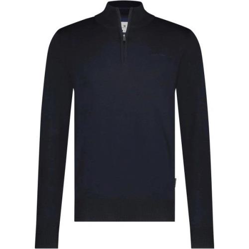 Sweater State Of Art Half Zip Trui Estate Navy