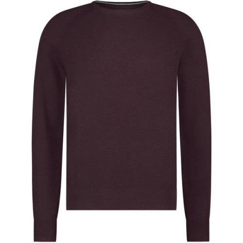 Sweater State Of Art Trui Structure Contrast Bordeaux